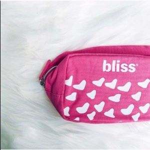 Bliss Bags - “Bliss” Pink Hearts Makeup Bag Bliss Bags - “Bliss” Pink Hearts Makeup Bag